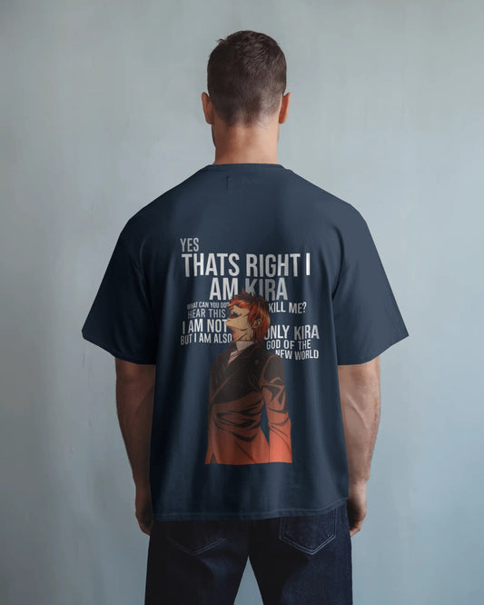 Death note front and back print Oversized t-shirt