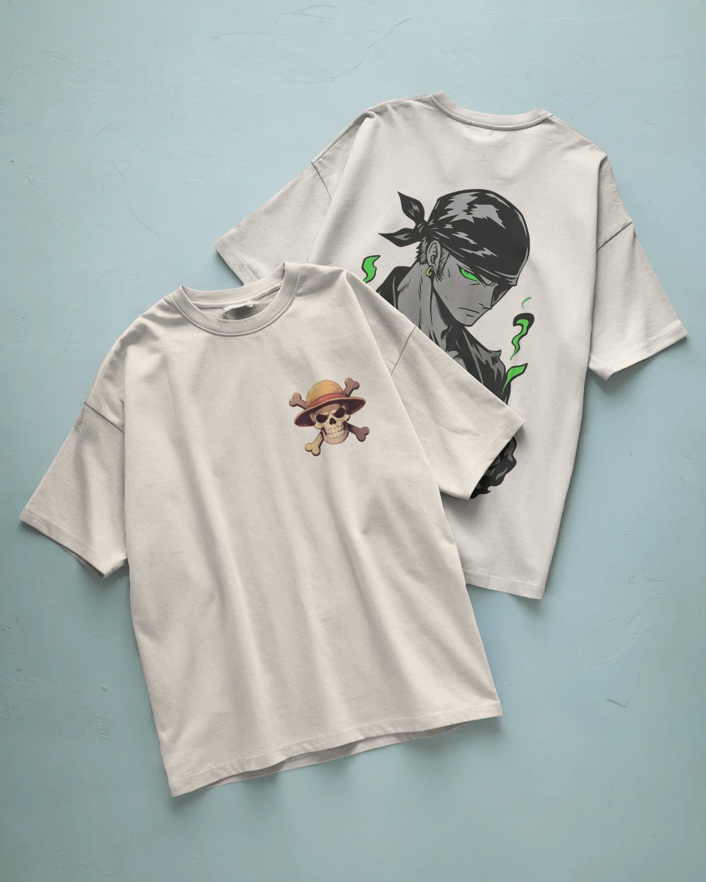 Zoro – King of Hell" Oversized Anime Tee | Front & Back Print