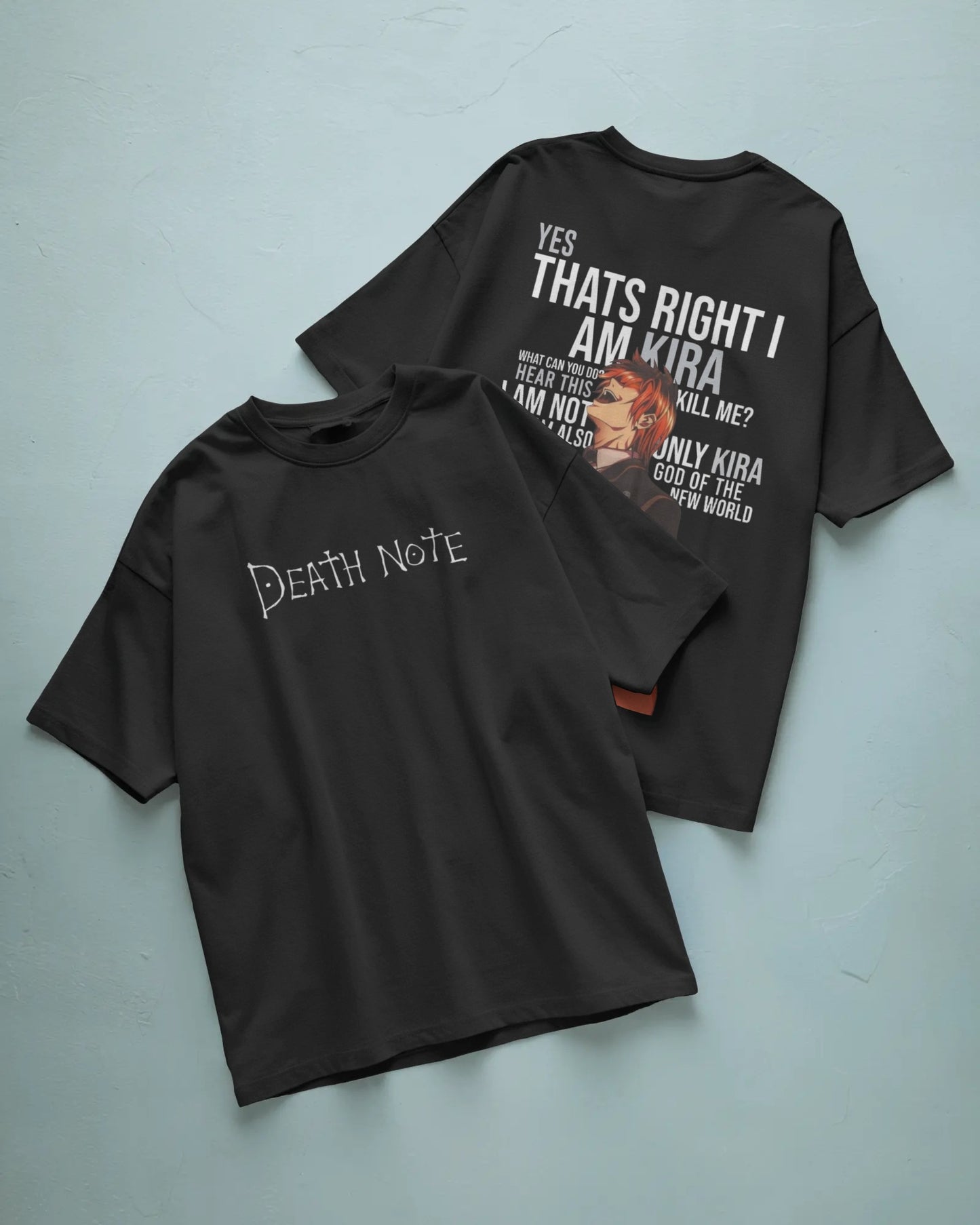 Death note front and back print Oversized t-shirt