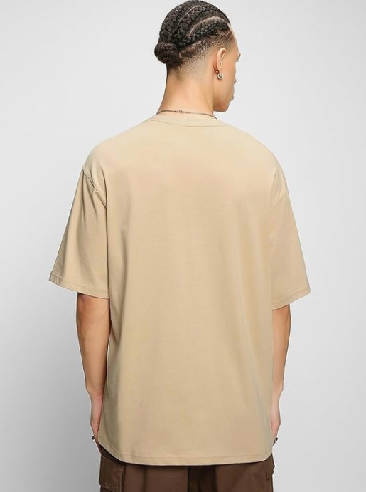 Dark beige Oversized Premium Tee