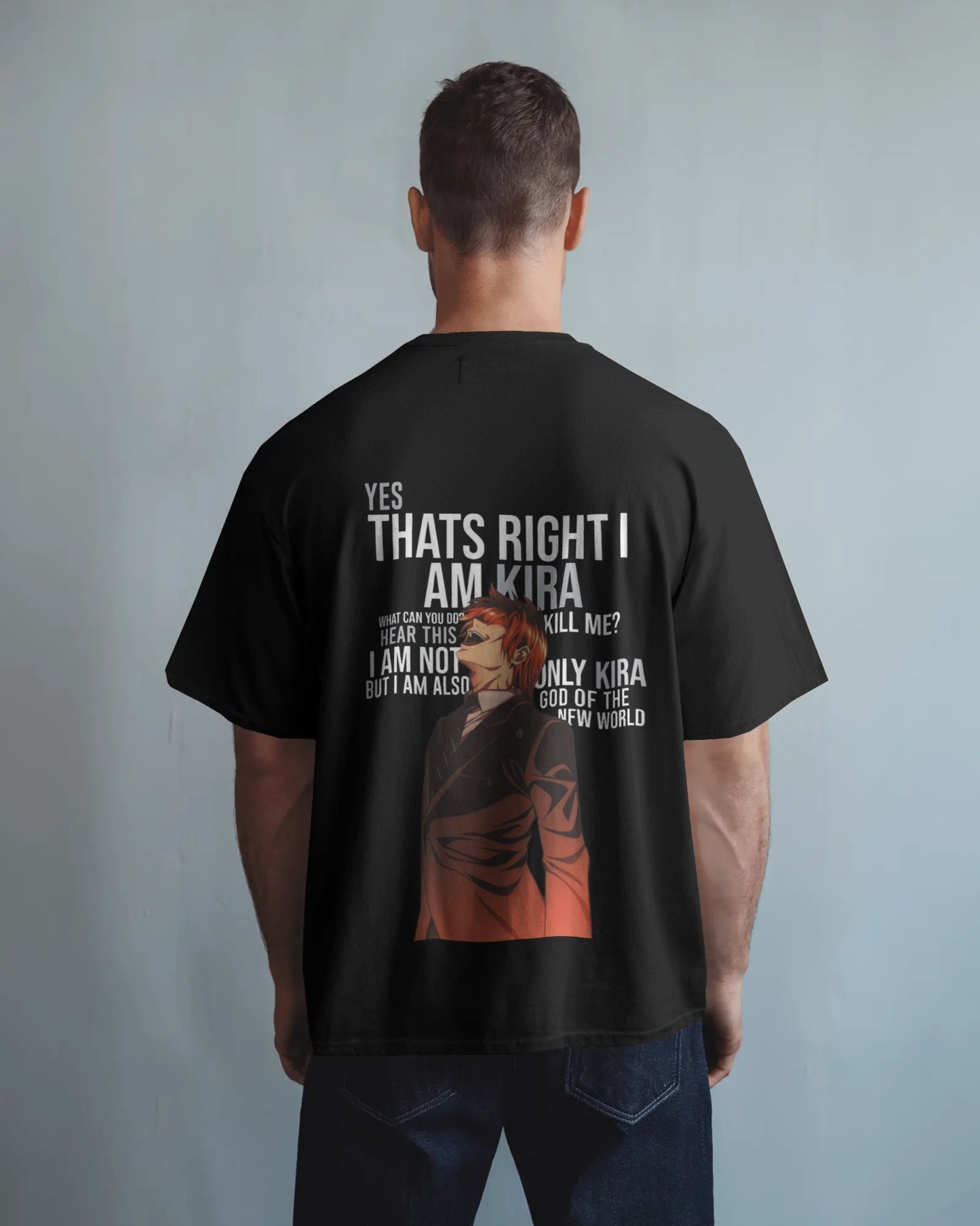 Death note front and back print Oversized t-shirt