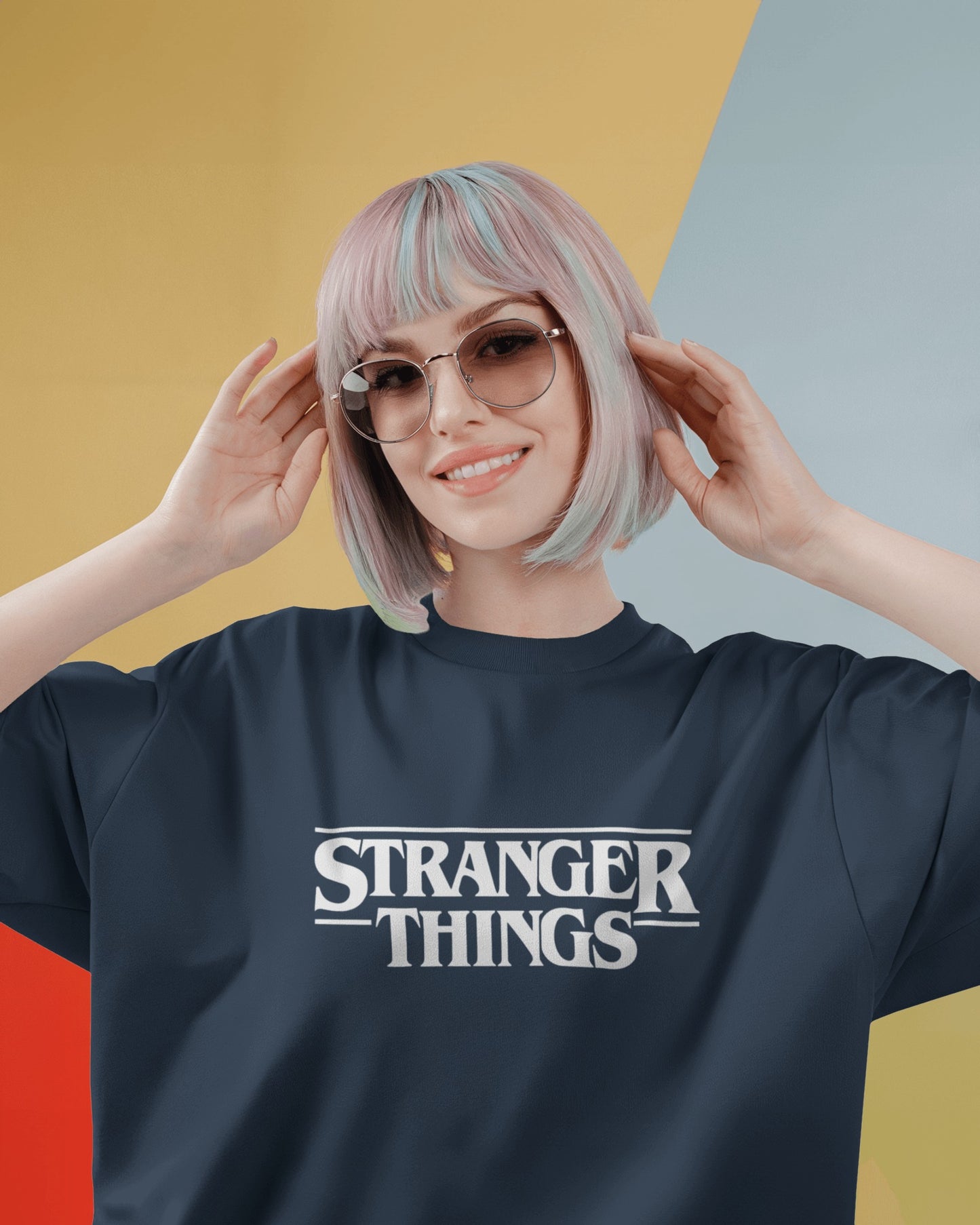 Unisex "Stranger Things" Oversized Round Neck T-Shirt