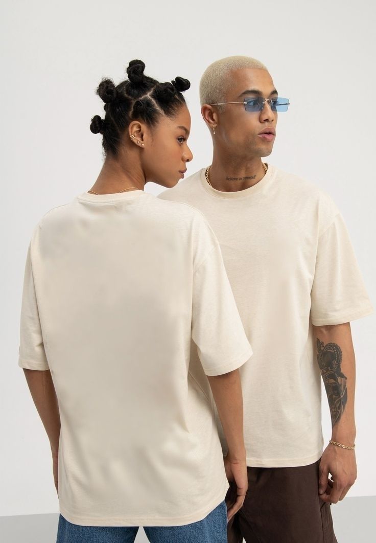 Oversized plain Off - White Tee