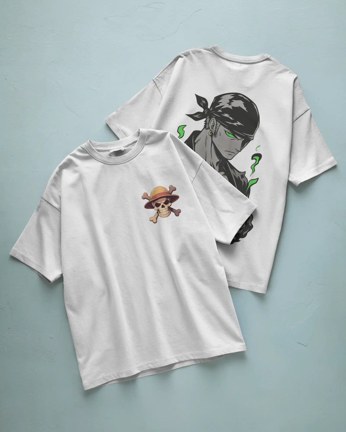 Zoro – King of Hell" Oversized Anime Tee | Front & Back Print