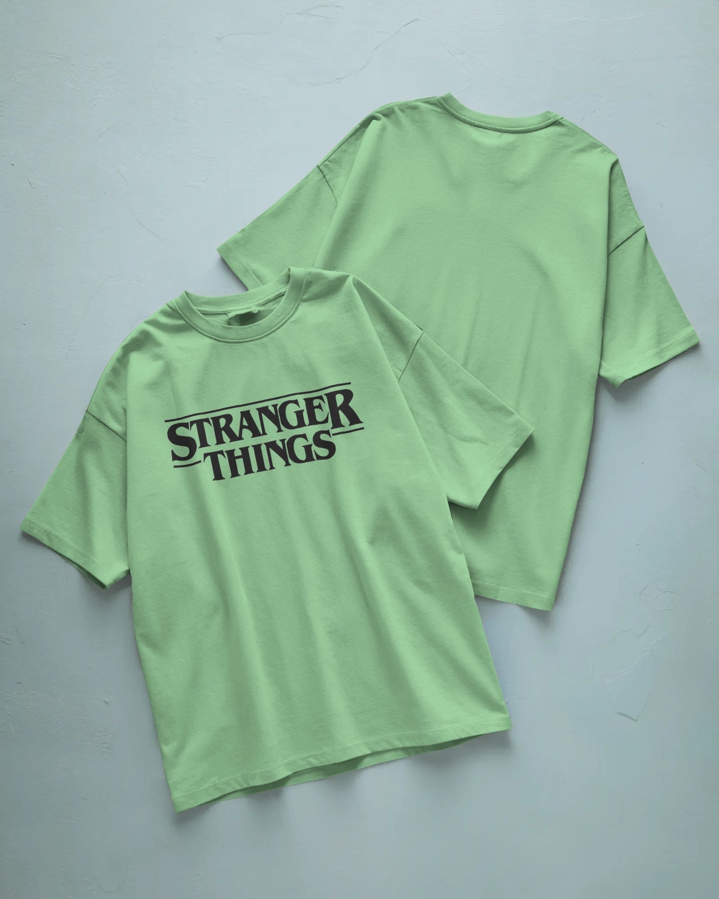 Unisex "Stranger Things" Oversized Round Neck T-Shirt