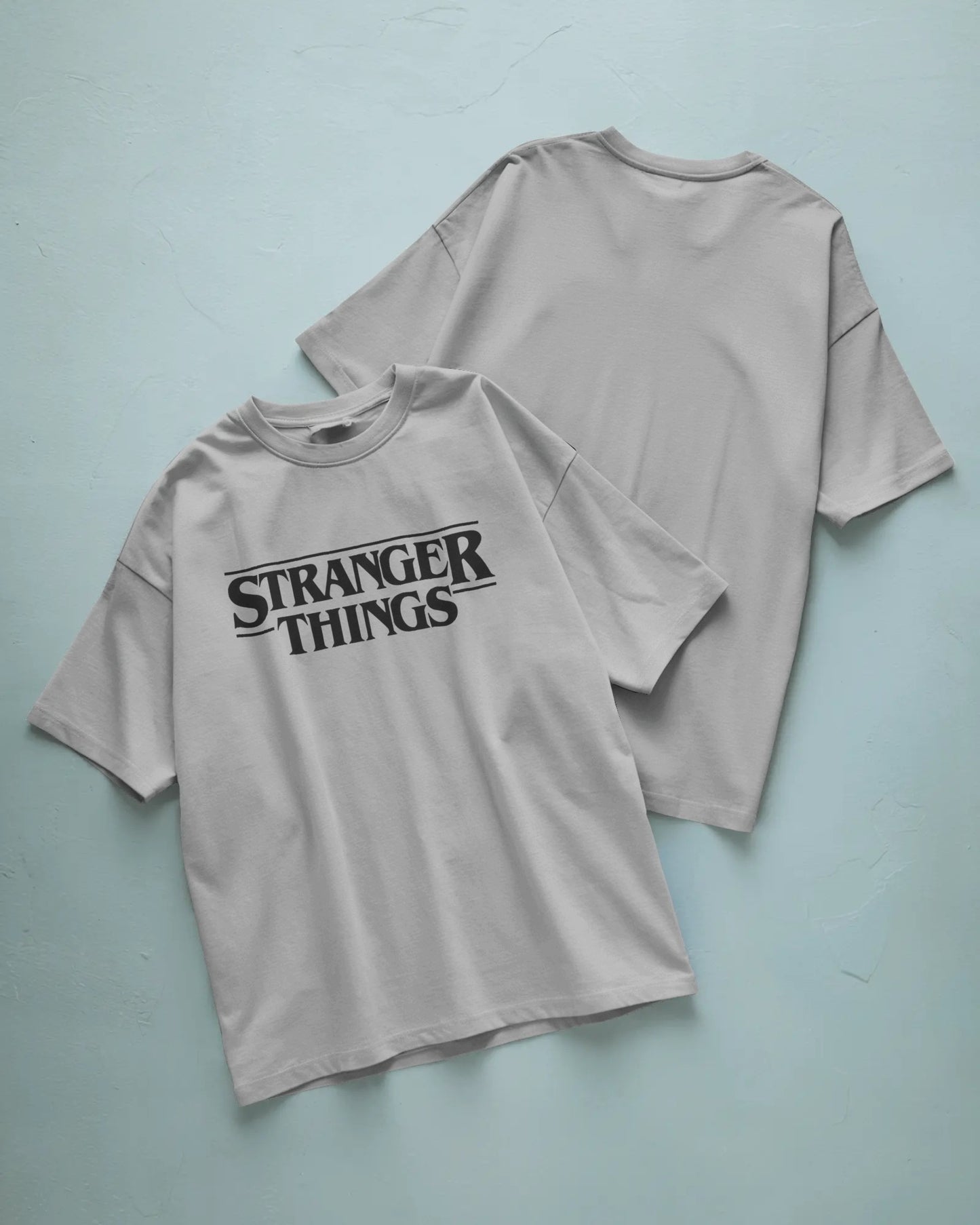 Unisex "Stranger Things" Oversized Round Neck T-Shirt