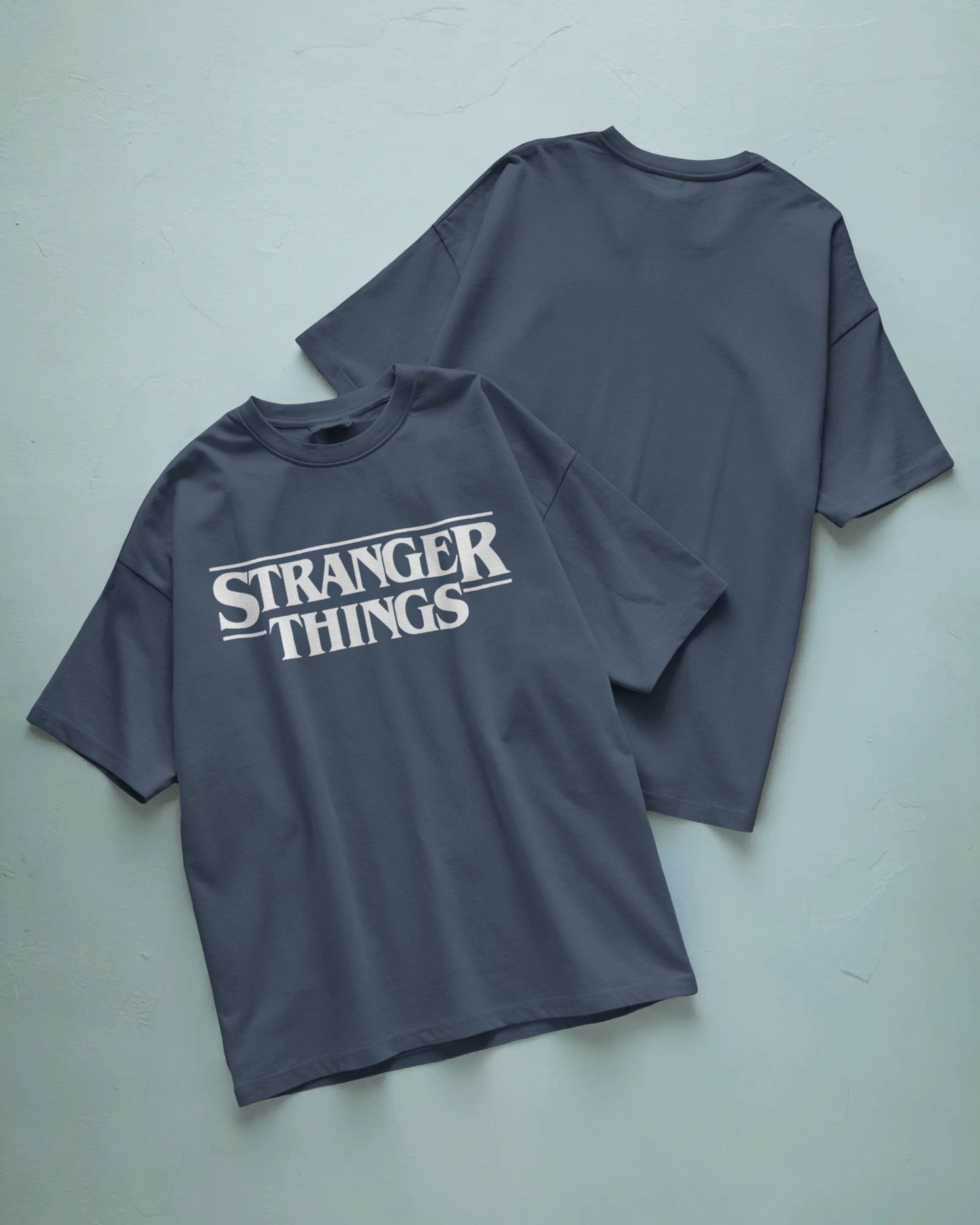 Unisex "Stranger Things" Oversized Round Neck T-Shirt