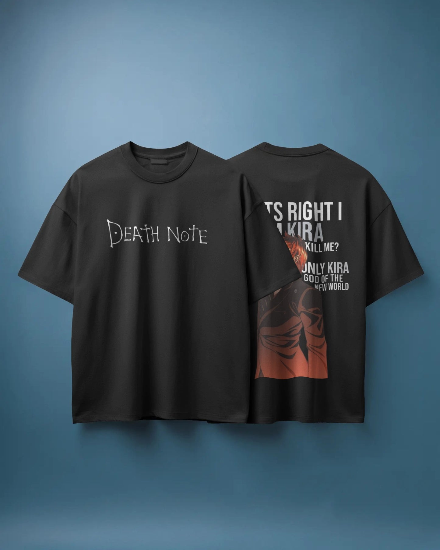 Death note front and back print Oversized t-shirt