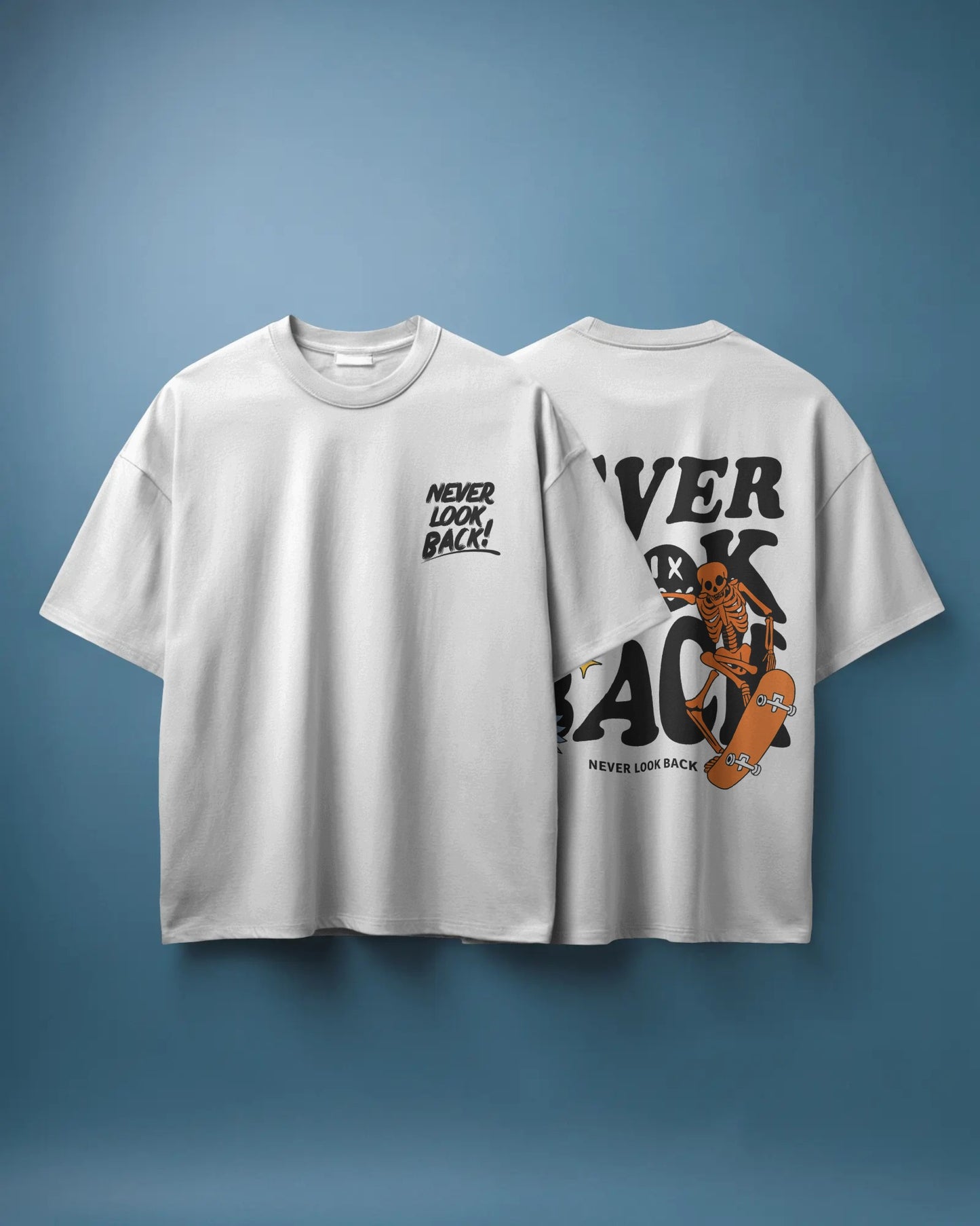 Never Look Back Oversized Graphic Tee