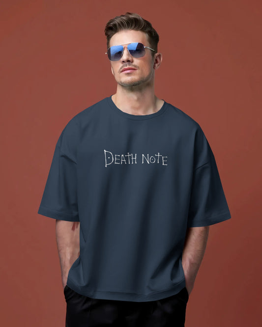 Death note front and back print Oversized t-shirt
