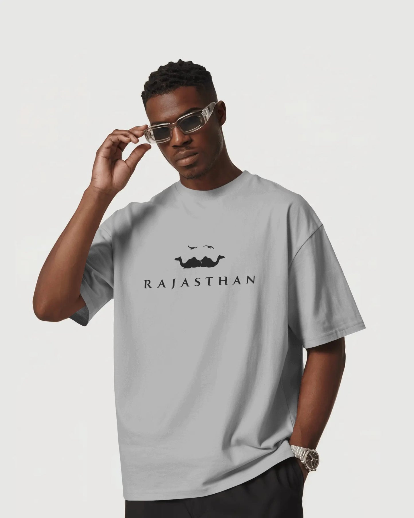 Rajasthan Oversized Graphic T-Shirt – Minimal Streetwear Tee